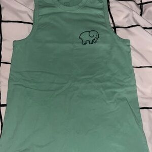 ivory ella teal tank top